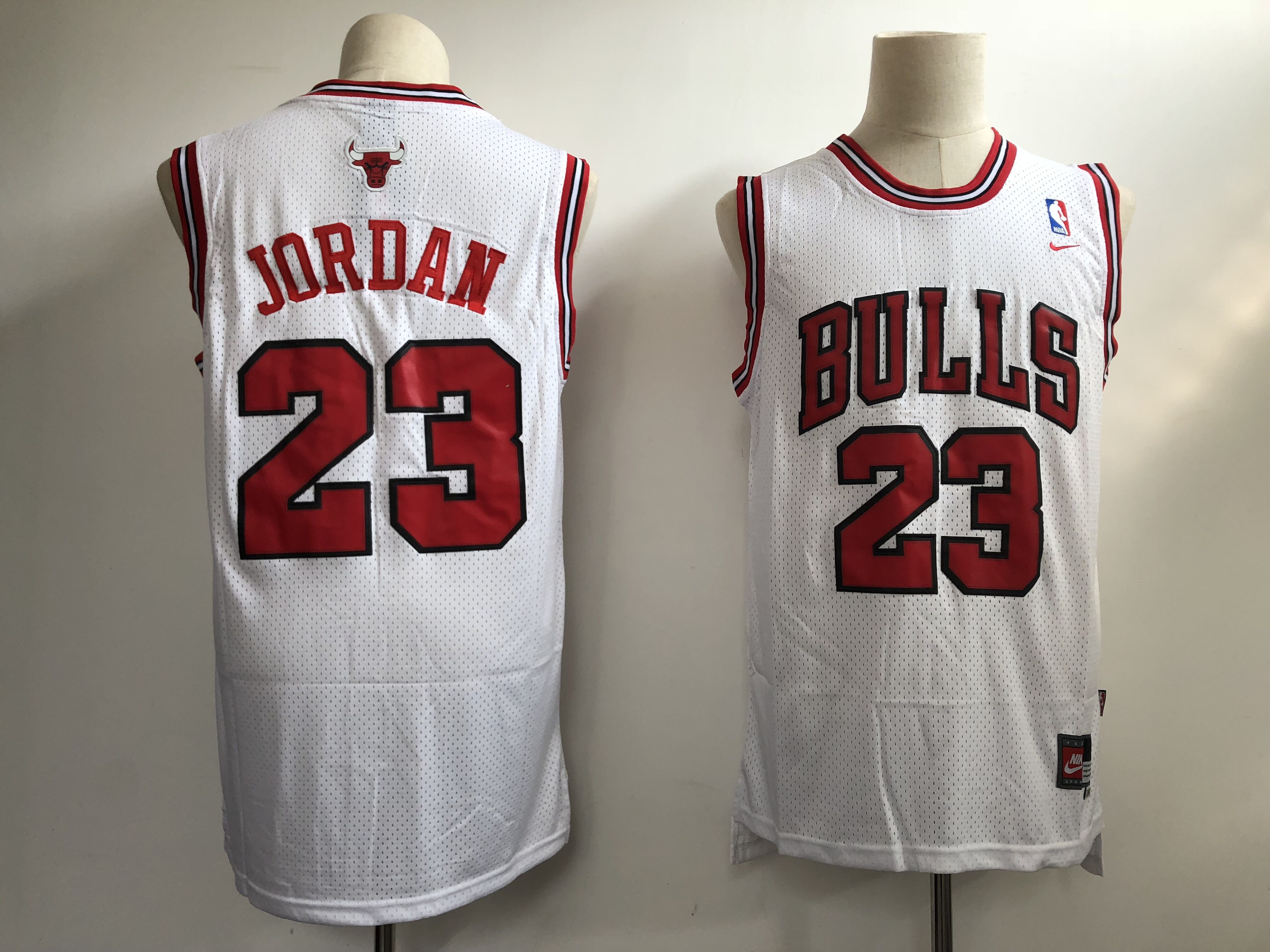 Men Chicago Bulls #23 Jordan White Throwback 2021 Nike NBA Jersey->new york knicks->NBA Jersey